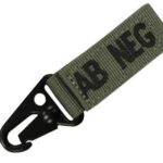 Keychain with blood group OLIVE - 0 POS