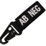Keychain with blood group BLACK - 0 POS
