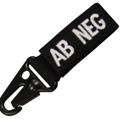 Keychain with blood group BLACK - AB POS