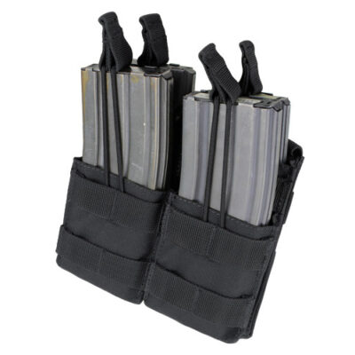 Double Stacker Open-Top M4 Mag Pouch Black