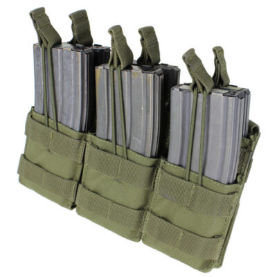 Triple Stacker Open-Top 6xM4/6xM16 Mag MOLLE Pouch OD
