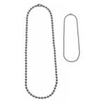 Chains for dog tags set SILVER original USA