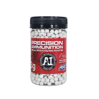 ASG Accuracy International Heavy BBs 0,43g, 1000 BBs - White