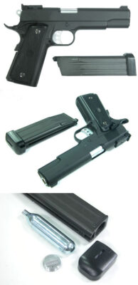 WE GBB CO2 Pistol P14 Para - Black - obrazek 2