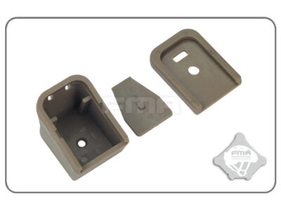 FMA G-Series Magazine Flat and Enlarged Bottom Cover Set - Tan - obrazek 2