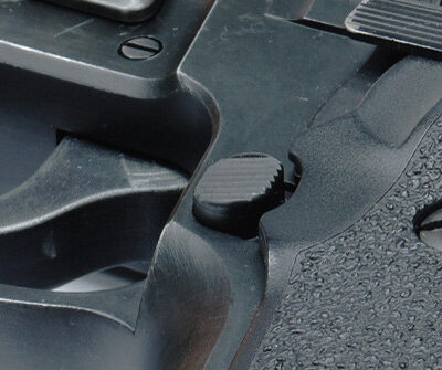 Alternative view of Steel Magazine Release Button for MARUI/KJ/WE P226 (Early Type)