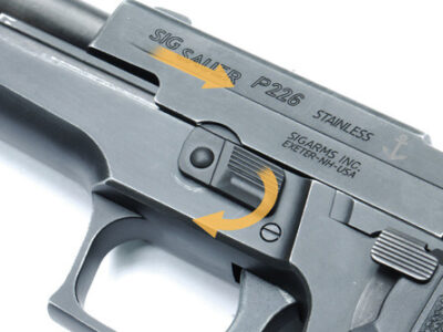 Steel Takedown Lever for MARUI/KJ/WE P226 - obrazek 4