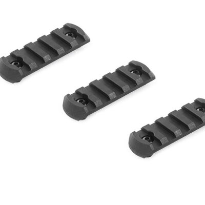 ASG Nylon RIS Rail for M-LOK, 5 Slots / 60 mm (3 Pieces) - Black
