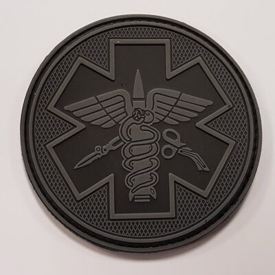 Alternative view of 3D PVC MEDIC Patch - Grey