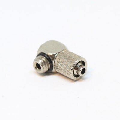 EPeS screw coupling for 6mm hose - right angle (external thread M6)