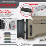 Tactical Advanced Butt pad  plus  cheek pad for Amoeba Striker AS01/02, Gray