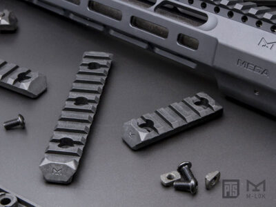 PTS Enhanced RIS Rail Section for M-LOK, 5 slots / 60 mm – Black - obrazek 4