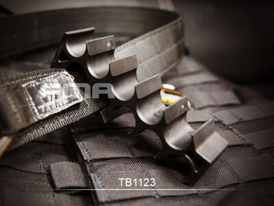 FMA 12GA Shotgun Shell Holder for Belt / MOLLE - Black - obrazek 4