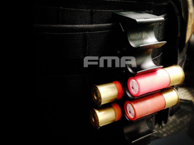 FMA 12GA Shotgun Shell Holder for Belt / MOLLE - Black - obrazek 5