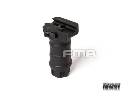 FMA Short Vertical STUBBY Grip with QD RIS Rail Mount - Black
