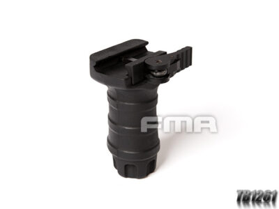 FMA Short Vertical STUBBY Grip with QD RIS Rail Mount - Black - obrazek 2