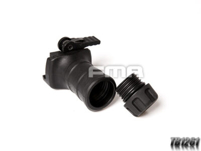 FMA Short Vertical STUBBY Grip with QD RIS Rail Mount - Black - obrazek 3