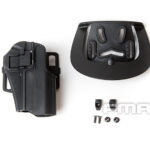 FMA CQC Serpa Belt Holster (TM Hi-Capa / Warrior), Right Hand - Black