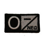 ID. Blood Velcro 0 NEG - BLACK/WHITE