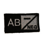 ID. Blood Velcro AB NEG - BLACK/WHITE