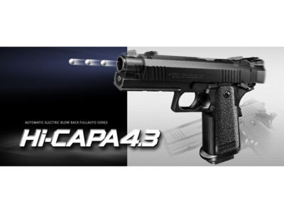 TM AAA Hi-Capa 4.3 Blowback (EBB) Battery Pistol - Black - obrazek 2
