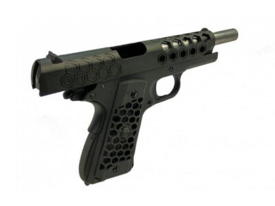 WE GBB Pistol M1911 HEX CUT Gen2 - Black - obrazek 3