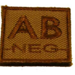 ID. Blood Velcro AB-NEG - TAN