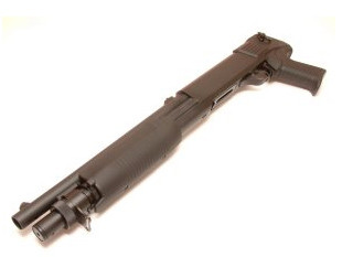 TM Spring Shotgun M3 SUPER 90 Shorty, 3 Shots - Black