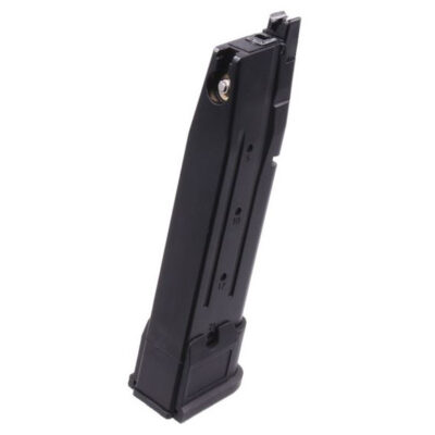 WE Extended Gas Magazine for WE F17 / F18 GBB, 25 BBs - Black