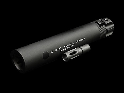 Angry Gun QD Silencer for VFC Umarex MP7 A1 with Tracer unit, 12- mm (CCW) - Black AGY008-VFC asgbox.pl Angry Gun QD Silencer for VFC Umarex MP7 A1 with Tracer unit, 12- mm (CCW) - Black