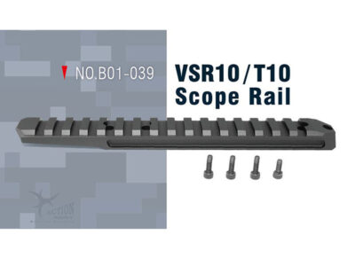 AA CNC VSR-10 Rifle Scope Mounting Rail - Black - obrazek 2