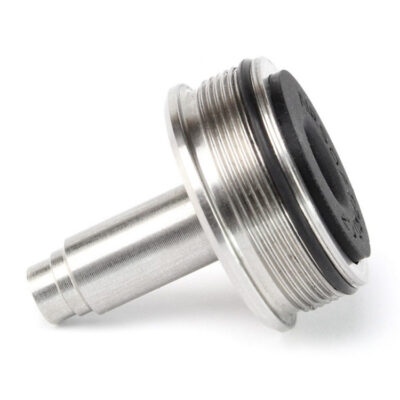 Alternative view of Stainless steel STRAIGHT cylinder head for Ares Amoeba Striker sniper rifles