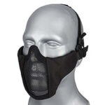 WST Airsoft Protective STEEL MESH Mask - Black