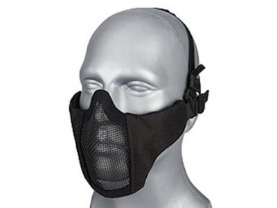 WST Airsoft Protective STEEL MESH Mask - Black