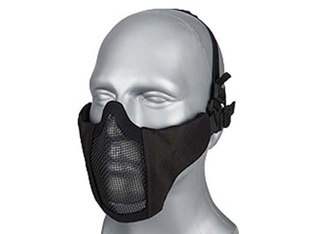 WST Airsoft Protective STEEL MESH Mask - Black OD-A-WOSP01-BK asgbox.pl WST Airsoft Protective STEEL MESH Mask - Black