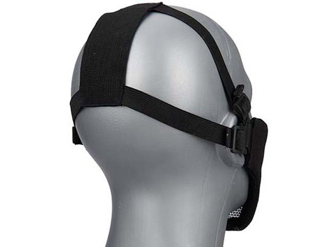 WST Airsoft Protective STEEL MESH Mask - Black OD-A-WOSP01-BK asgbox.pl WST Airsoft Protective STEEL MESH Mask - Black - obrazek 2