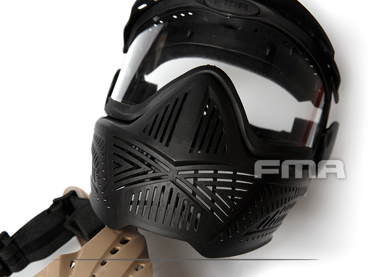 FMA F2 Full Face Protection Mask - Black OD-A-FM-F0026-BK asgbox.pl FMA F2 Full Face Protection Mask - Black - obrazek 3