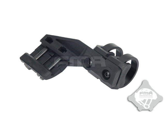 FMA Left Side RIS Mount for Flashlight with a diameter of 20-25 mm - Black OD-A-TB1009-BK1 asgbox.pl FMA Left Side RIS Mount for Flashlight with a diameter of 20-25 mm - Black - obrazek 2