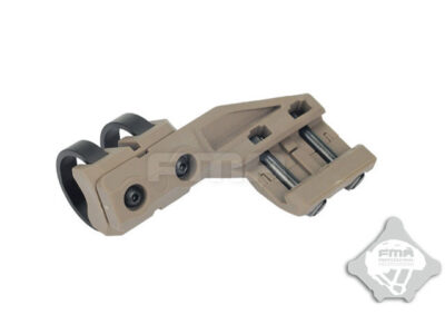 FMA Right Side RIS Mount for Flashlight with a diameter of 20-25 mm - Tan - obrazek 2