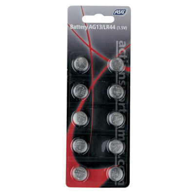 ASG Alkaline Battery AG13 / LR44, 1.5 V - 10 Pieces