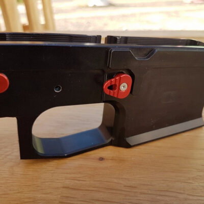 Alternative view of CNC AR15 Magazine Catch - B