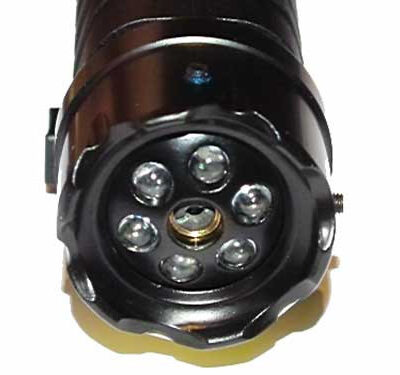 Alternative view of STRIKE LED Diods Flashlight with Laser for RIS Rail, 40 lm - Black