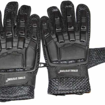STRIKE Tactical Gloves with Knuckle Protection - Black
