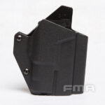 FMA Low Kydex Holster (G-Series with Flashlight ALPC), Right Hand - Black