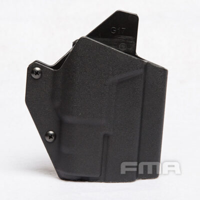 FMA Low Kydex Holster (G-Series with Flashlight ALPC), Right Hand - Black