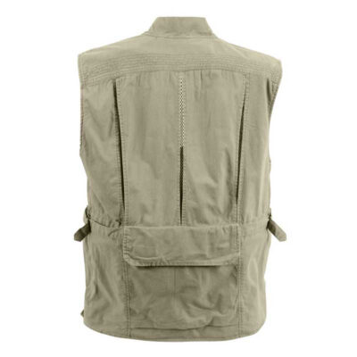 Alternative view of vest fishing KHAKI DELUXE SAFARI