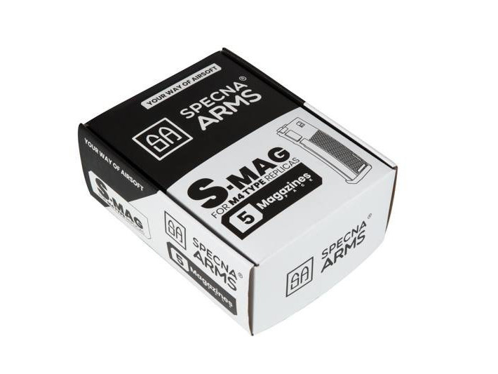 SA Hi-Cap Magazine S-MAG for M4 / AR15, 380 BBs - Black OD-A-SPARMS029-BK asgbox.pl SA Hi-Cap Magazine S-MAG for M4 / AR15, 380 BBs - Black - obrazek 3