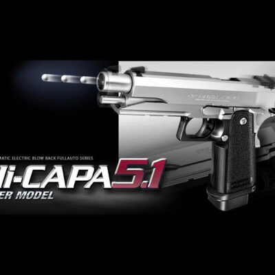 TM AAA Hi-Capa 5.1 Blowback (EBB) Battery Pistol - Silver