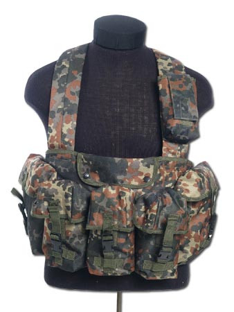 CHEST RIGG tactical vest 6 pouches Flecktarn OD-A-MILT01 asgbox.pl CHEST RIGG tactical vest 6 pouches Flecktarn