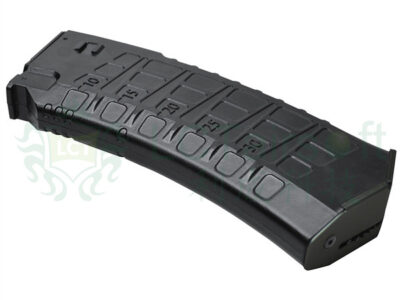 LCT AK-12 (AK / LCK-12) Hi-Cap Magazine, 450 BBs – Black
